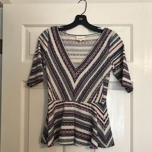 Anthropologie Peplum Top